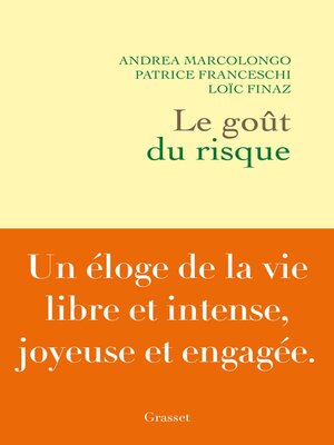 cover image of Le goût du risque